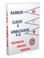 1963 Rambler Classic & Ambassador Shop Manual Original 