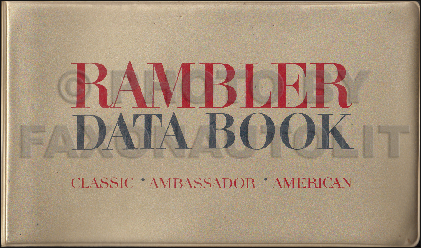 1963 AMC Data Book Original