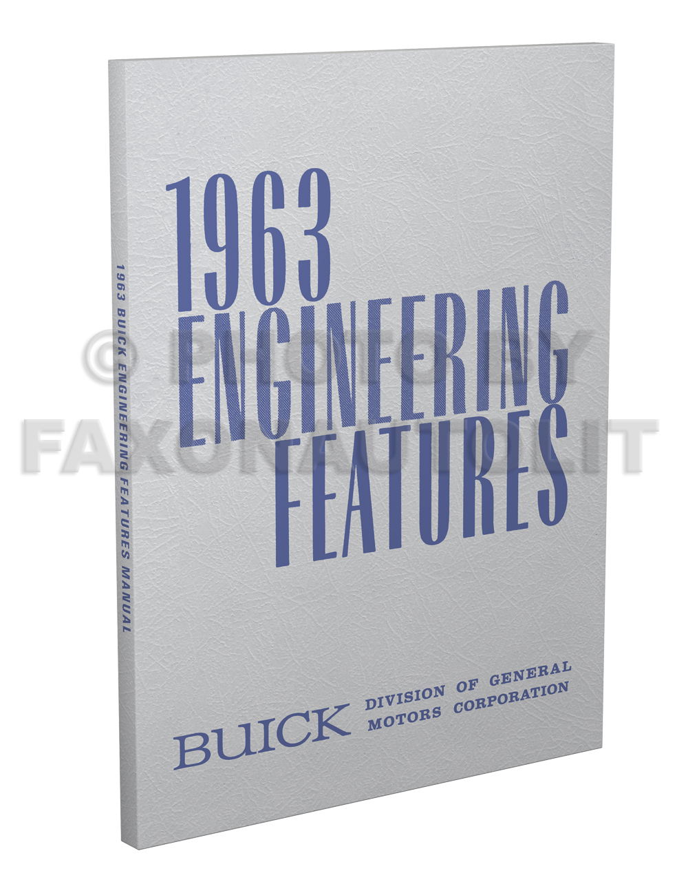 1963 Buick Engineering Features Manual Reprint