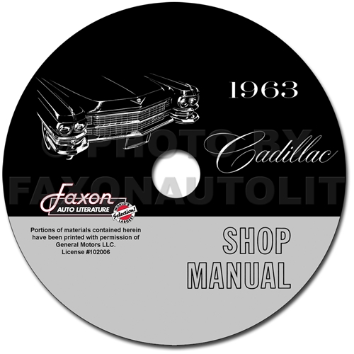 1963 Cadillac Repair Shop Manual on CD-ROM