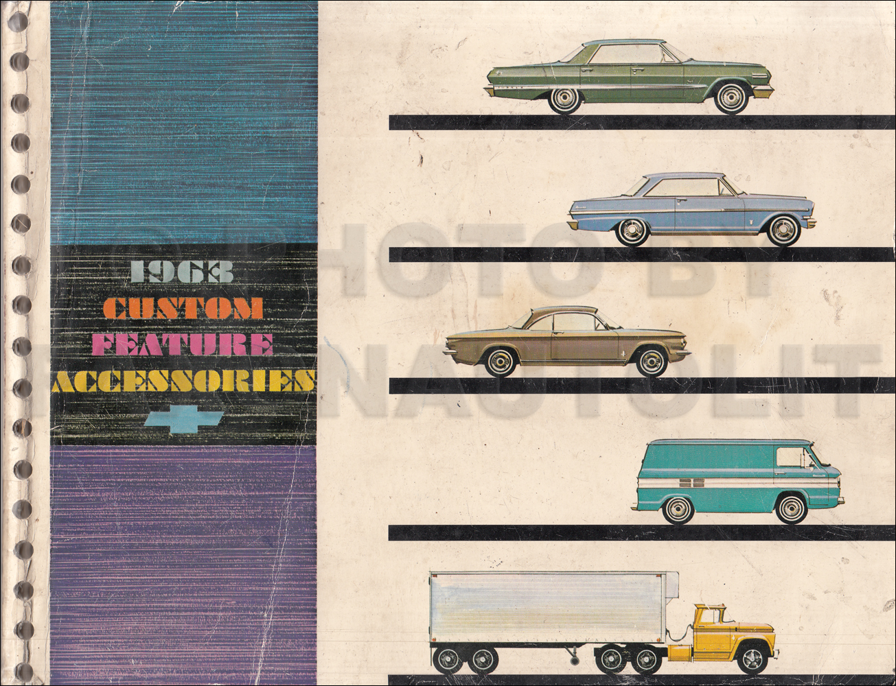 1963 Chevrolet Custom Feature Accessories Dealer Album Original