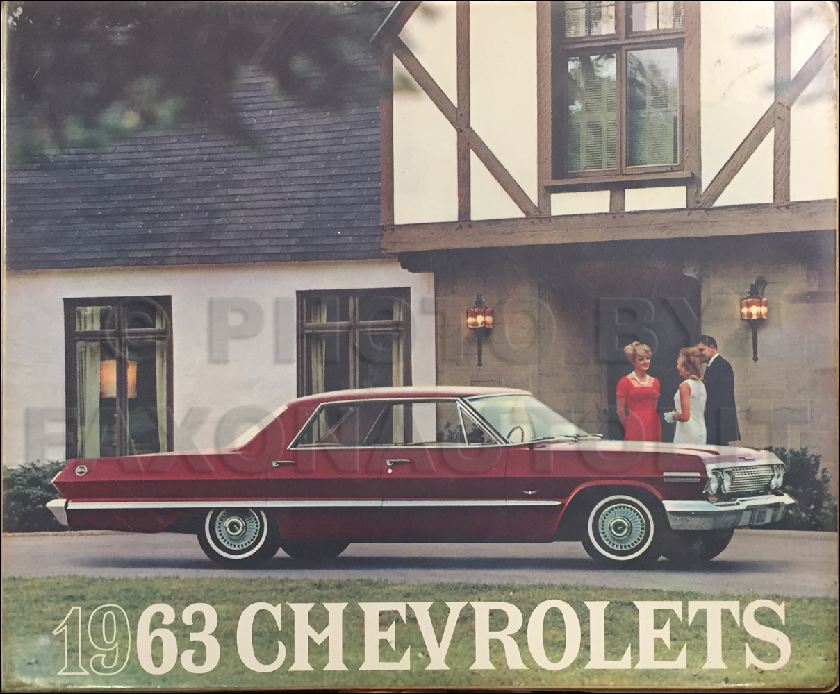 1963 Chevrolet Dealer Sales Brochure Literature Book Colors Options Features 