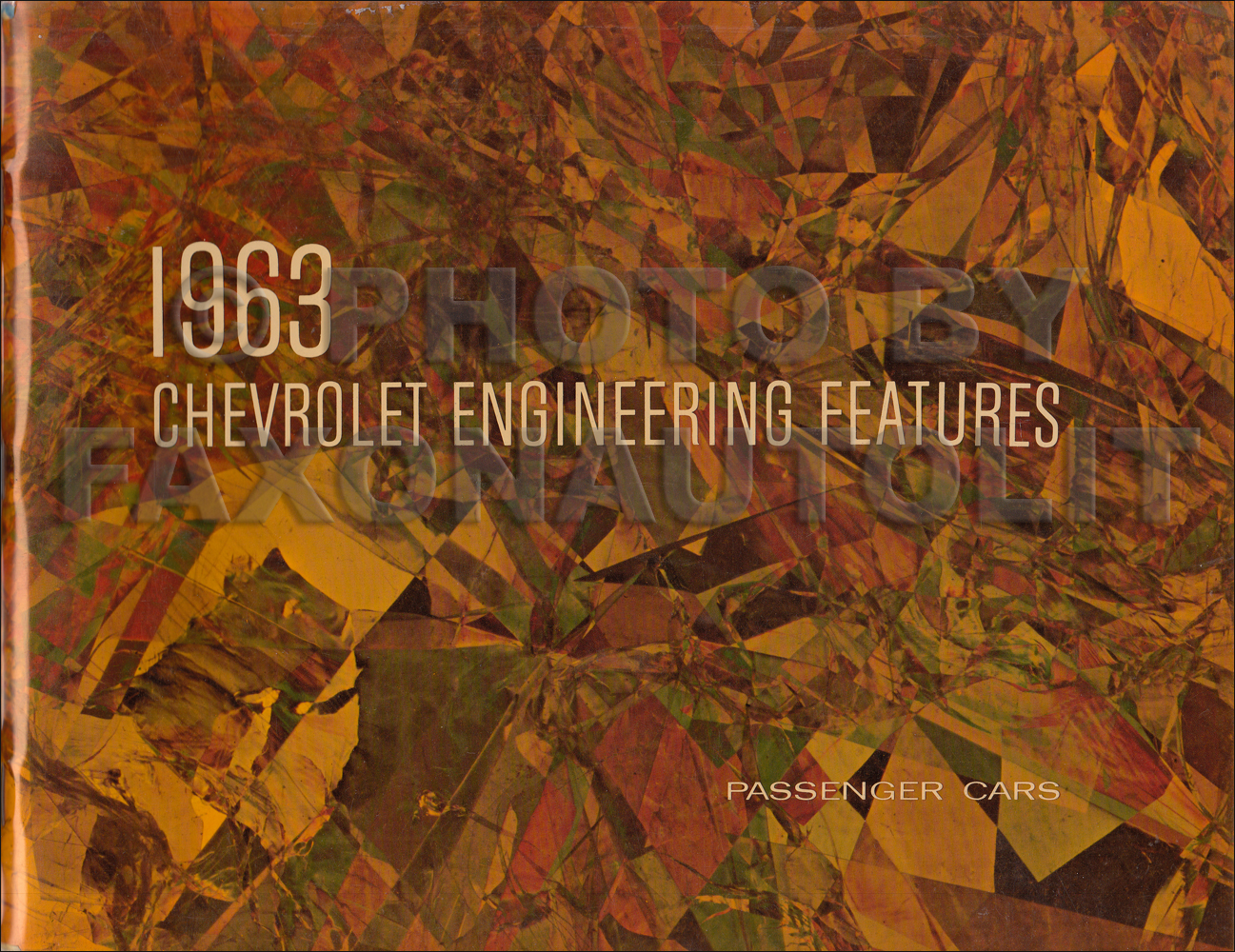1963 Chevrolet Car Engineering Features Manual Original