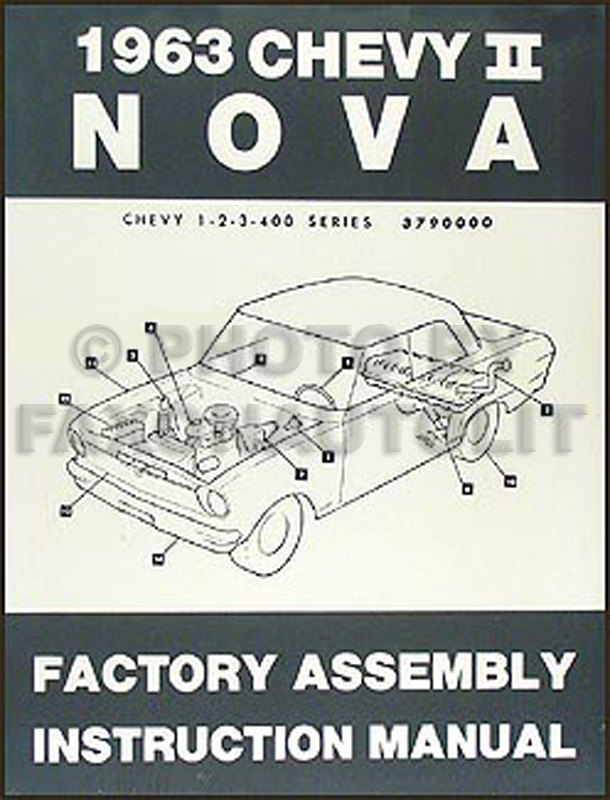 1963 Chevy II & Nova Bound Assembly Manual Reprint