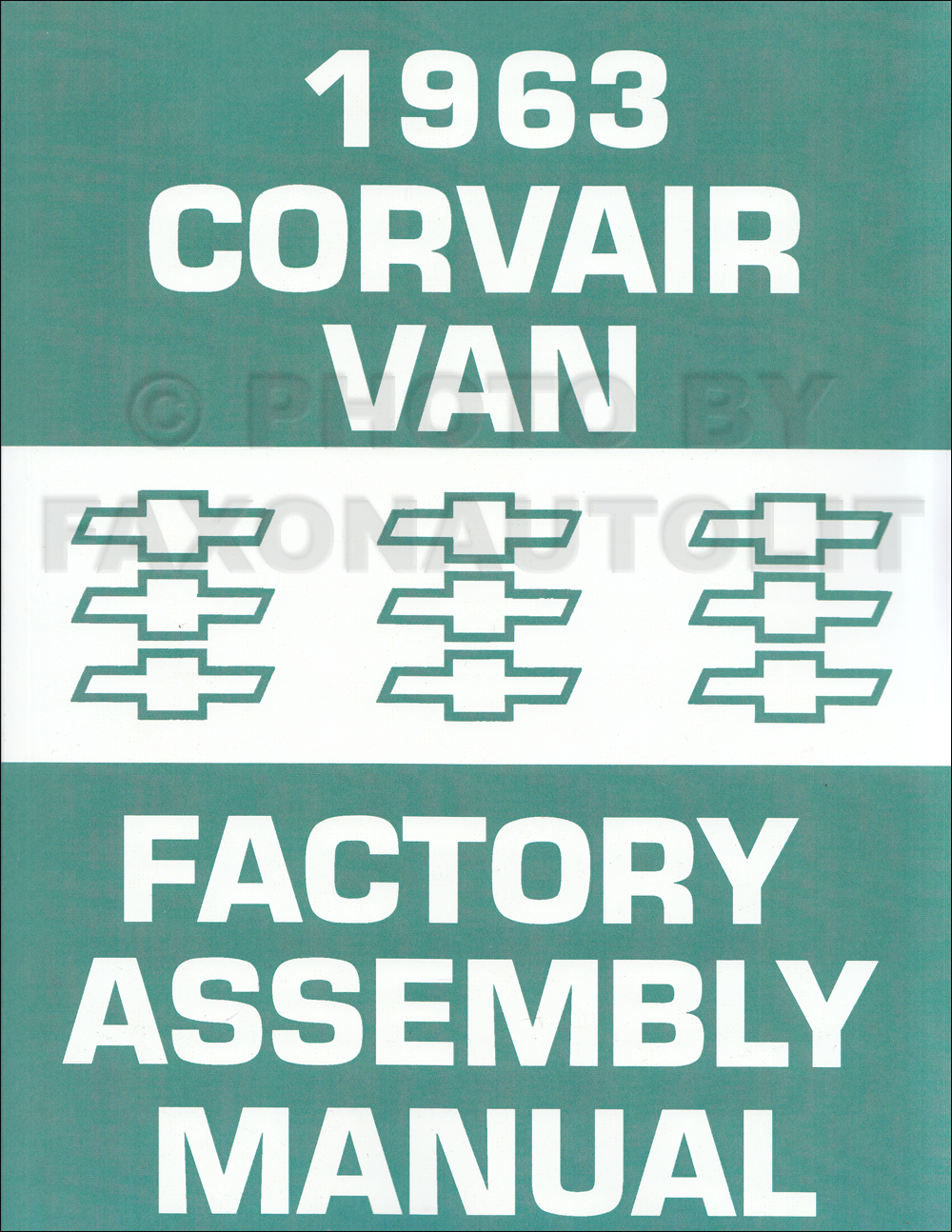 1963 Chevy Corvair 95 Van and Pickup Assembly Manual Reprint