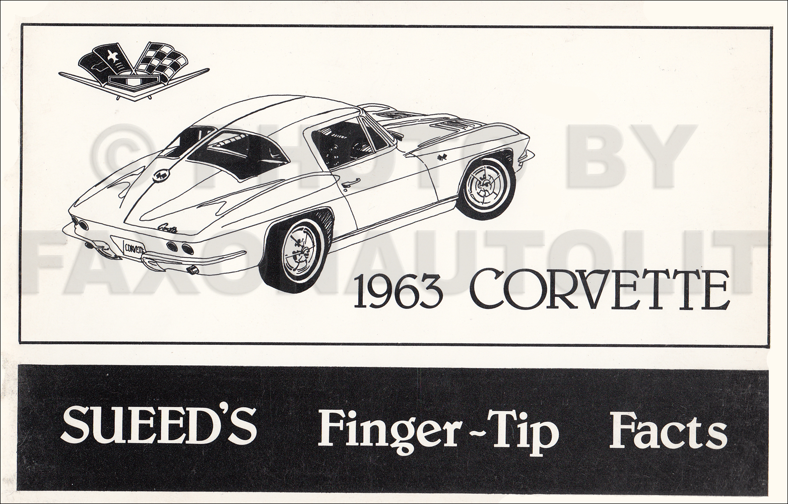 1963 Chevrolet Corvette Finger Tip Facts Book Reprint