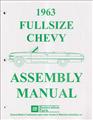 1963 Chevrolet Assembly Manual Reprint Looseleaf -- Biscayne Bel Air Impala, SS