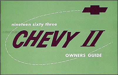1963 Chevy II, Nova, & SS Reprint Owner's Manual