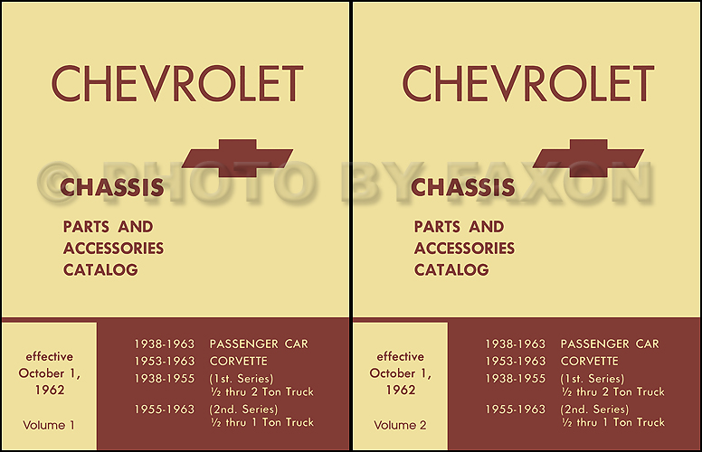 1957-1963 Chevrolet Mechanical Parts Catalog Reprint