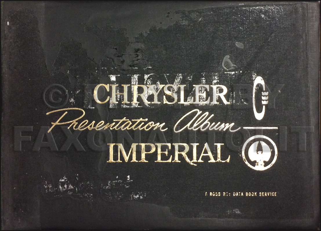 1963 Chrysler Presentation Album Original