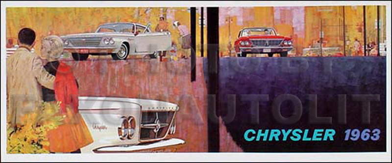 1963 Chrysler Original Sales Catalog 63 Newport/New Yorker/300