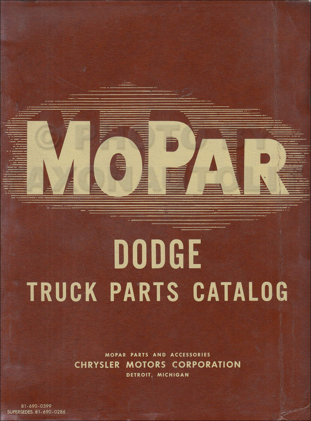 1963 Dodge Pickup and Truck Parts Book Original