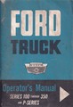 1963 Ford F100-250-350 Pickup Owner's Manual Original