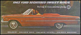 1963 Ford Galaxie Owner's Manual Reprint