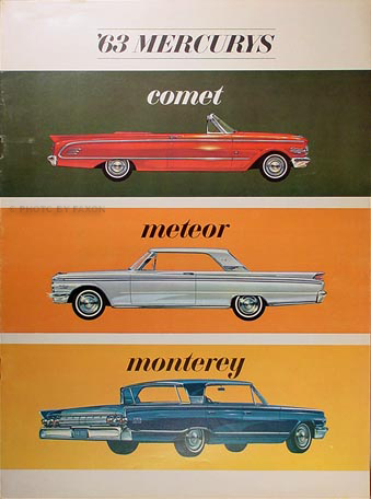 1963 Mercury Monterey & Comet Color Sales Catalog Original