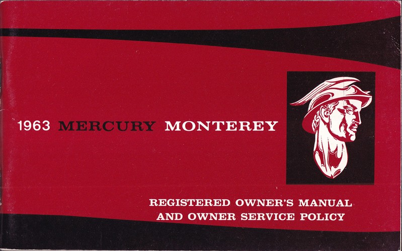 1963 Mercury Monterey Owner's Manual Original Canadian