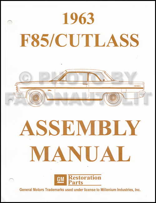 1963 Olds F-85 and Cutlass Assembly Manual Reprint