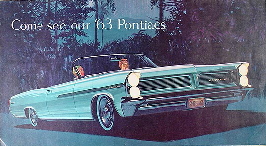 1963 Pontiac Sales Catalog Original--Bonneville, Star Chief, Catalina, Safari, & Grand Prix 