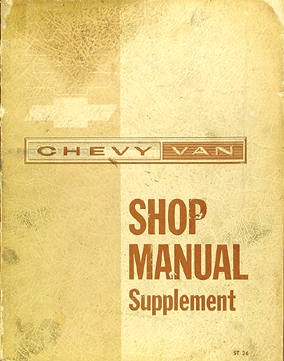 1964-1966 Chevy Van Original Shop Manual Supplement