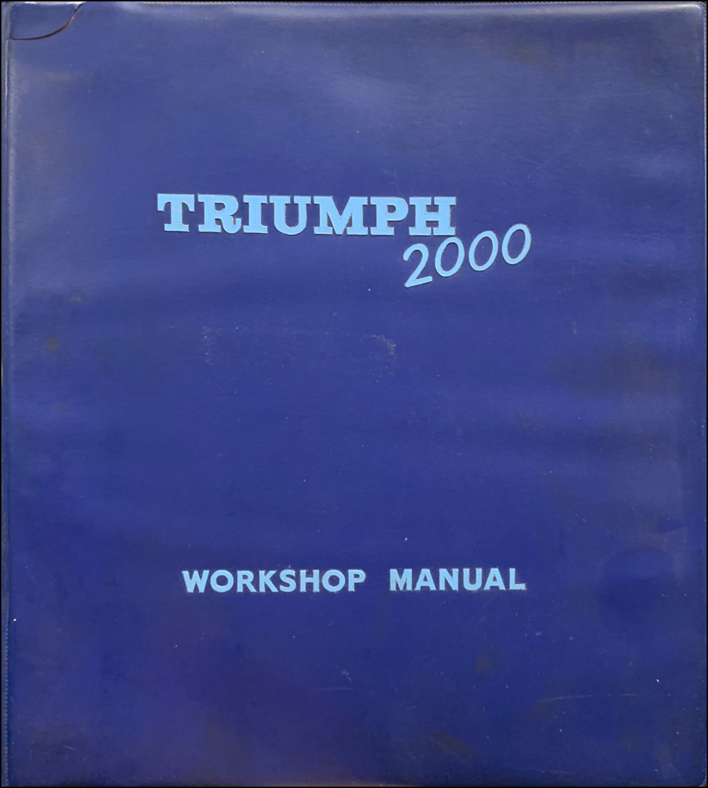 1964-1965 Triumph 2000 Repair Shop Manual Original