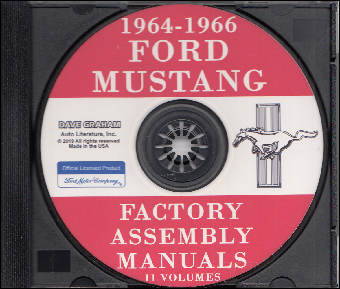 1964-1966 Ford Mustang Factory Assembly Manuals on CD-ROM
