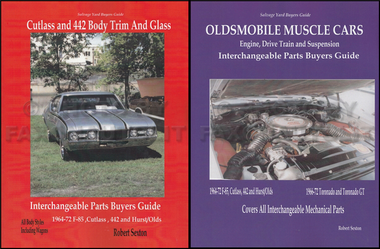 1964-1972 Cutlass and 442 Parts ID and Interchange Manual Set