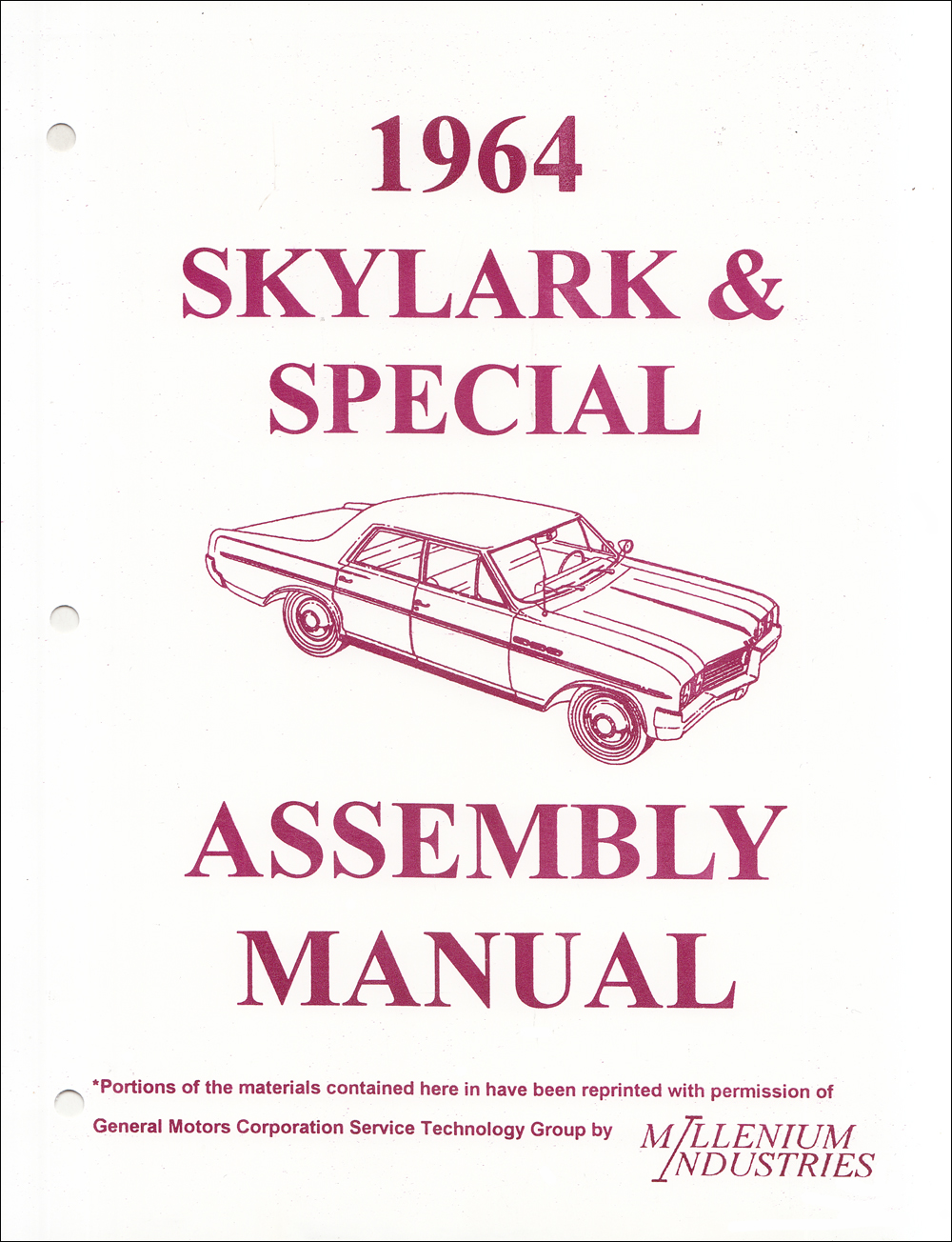 1964 Buick Factory Assembly Manual Reprint Skylark, Special, Deluxe