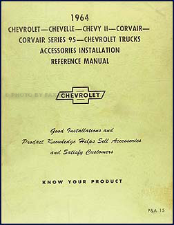 1964 Chevrolet Accessory Installation Manual Original