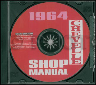 1964 Chevelle CD-ROM Repair Shop Manual El Camino Chevelle Malibu SS