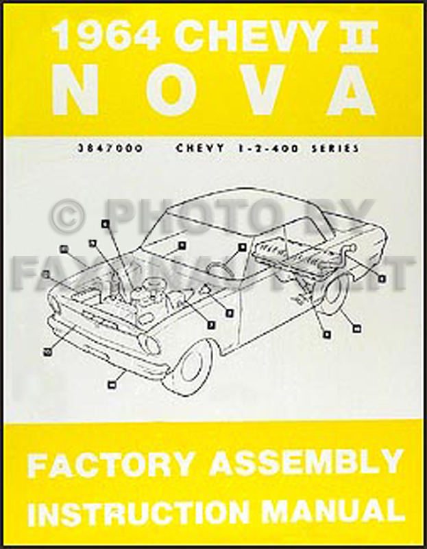1964 Chevy II & Nova Bound Assembly Manual Reprint