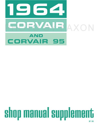 1964 Chevrolet Corvair Car Shop Manual Original Supplement