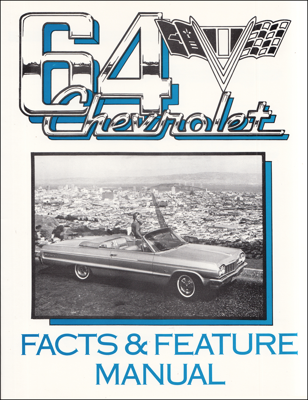 1964 Chevrolet Car Finger Tip Facts Book Reprint Bel Air Biscayne Impala