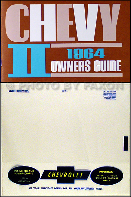 1964 Chevy II, Nova, & SS Reprint Owner's Manual Package