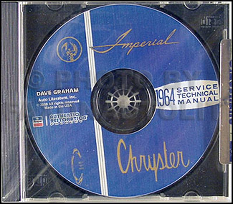1964 Chrysler Shop Manual CD for Imperial Newport 300 New Yorker