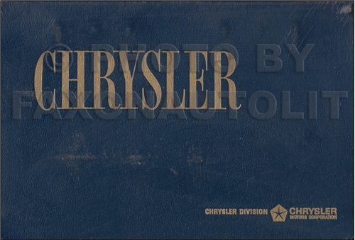 1964 Chrysler Color & Upholstery Dealer Album Original Small