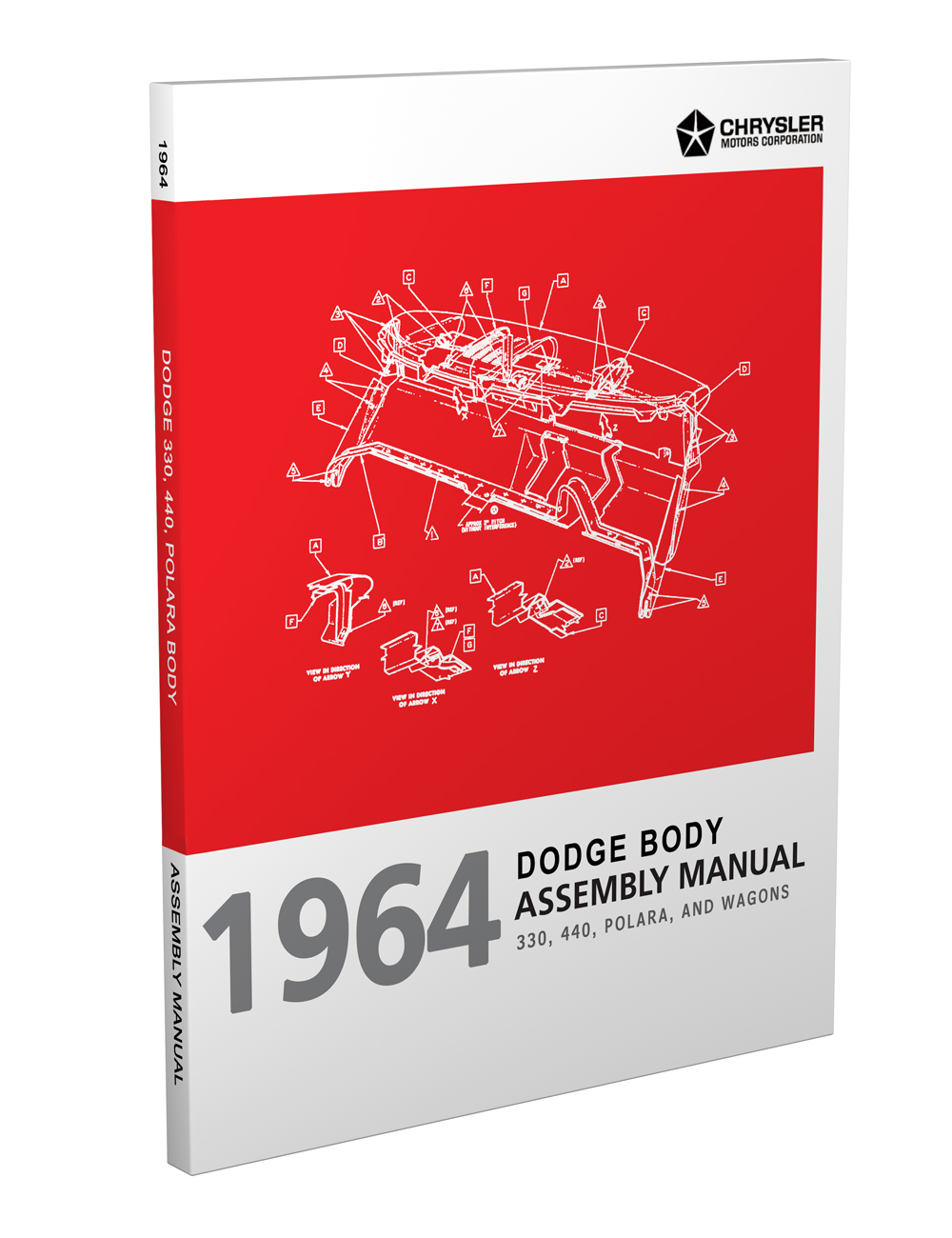1964 Dodge Polara, 330, and 440 Body Assembly Manual Reprint