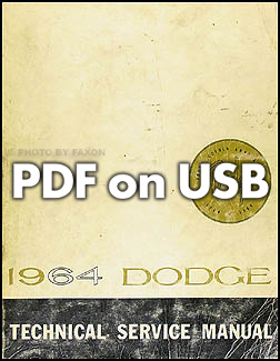 1964 Dodge CD-ROM Shop Manual for 330, 440, 880, Dart, GT, & Polara