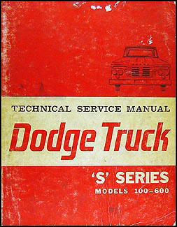 1964 Dodge 100-600 Pickup & Truck Repair Manual Original 