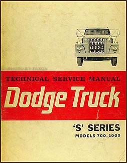 1964 Dodge 700-1000 Truck Repair Manual Original