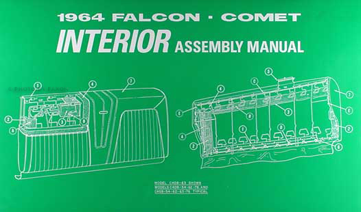 1964 Falcon and Ranchero, Comet and Caliente Interior Assembly Manual  Dome Light Wiring Diagram For A 1964 Ford Falcon    Faxon Auto Literature