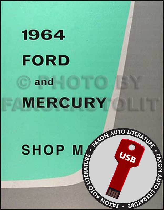 1964 Ford Galaxie & Mercury Big Car Shop Manual CD 