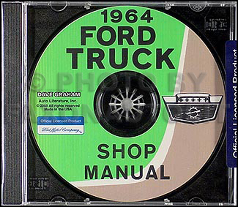 1964 Ford Truck Repair Shop Manual CD F100 F250 F350 and P Series