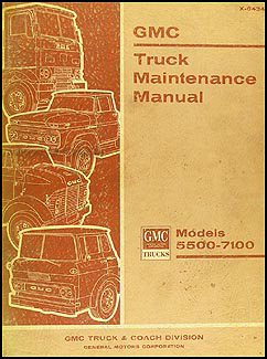 1964-1965 GMC 5500-7100 Repair Manual Original Medium & Heavy Duty 
