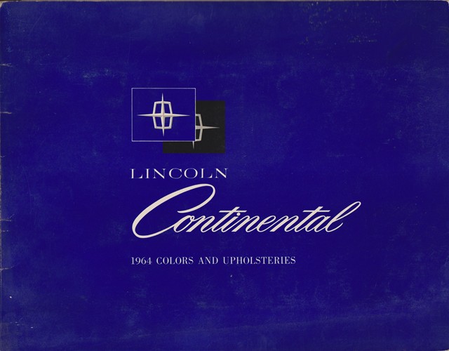 1964 Lincoln Color and Upholstery - Small Dealer Album Folder