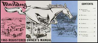 1964 1/2 Ford Mustang Owner's Manual Reprint