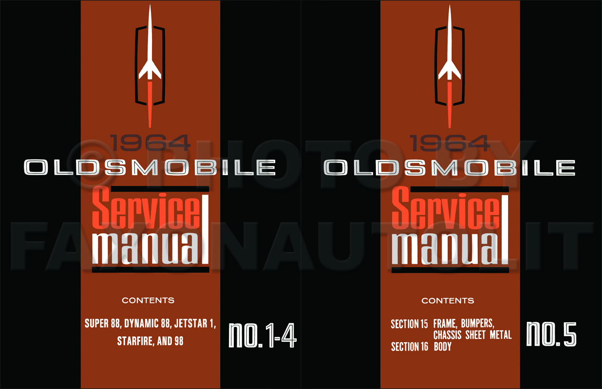 1964 Oldsmobile Repair Manual Reprint 5 Volume Set