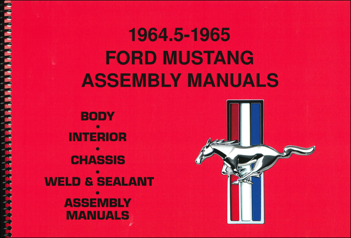 1964.5-1965 Ford Mustang Assembly Manual Reprint 4 Books in 1
