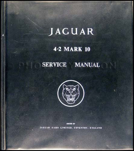 1962-1966 Jaguar 4.2 Mark 10 Parts Book Original