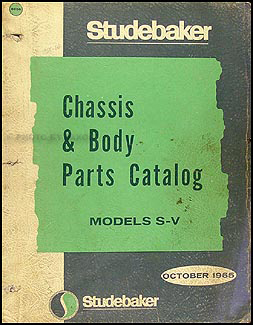 1965-1966 Studebaker Car Mechanical & Body Parts Book Original
