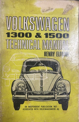 Clymer Technical Manual Volkswagen 1300 & 1500 1965-1967